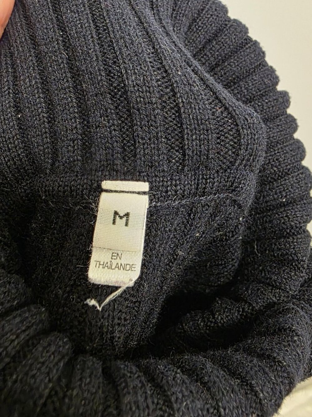 Muji Wool Ribbed Turtleneck - Picture 4 of 7